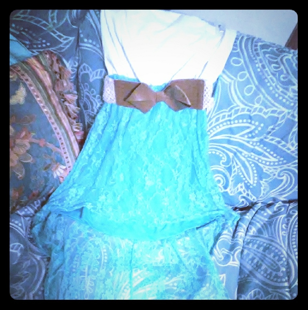 Strapless fishtail dress